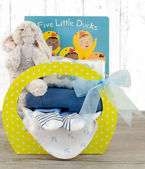 Bedtime for Baby Gift Basket Blue The Gift Basket Store