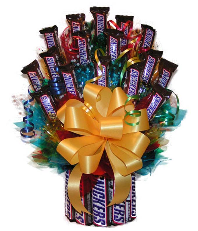 Snickers candy bouquet for delivery