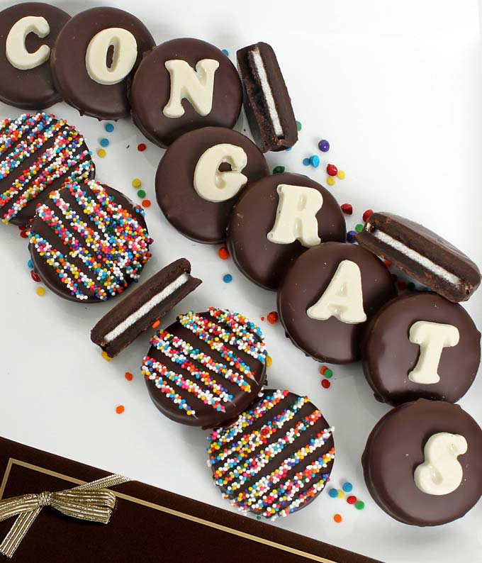 congratulations chocolate cookie gift for delivery