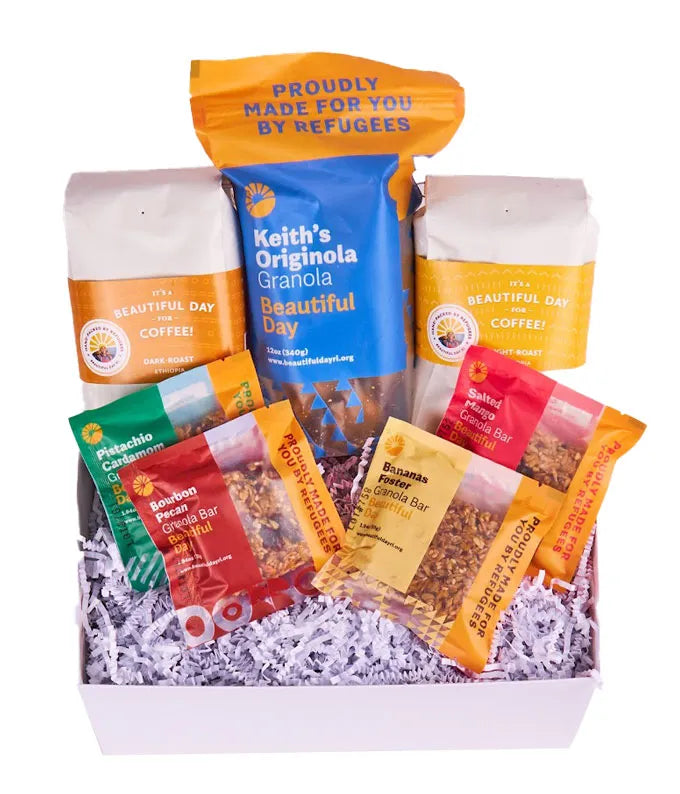 Coffee Lover&#39;s Healthy Snack Basket
