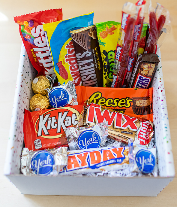 candy box for delivery