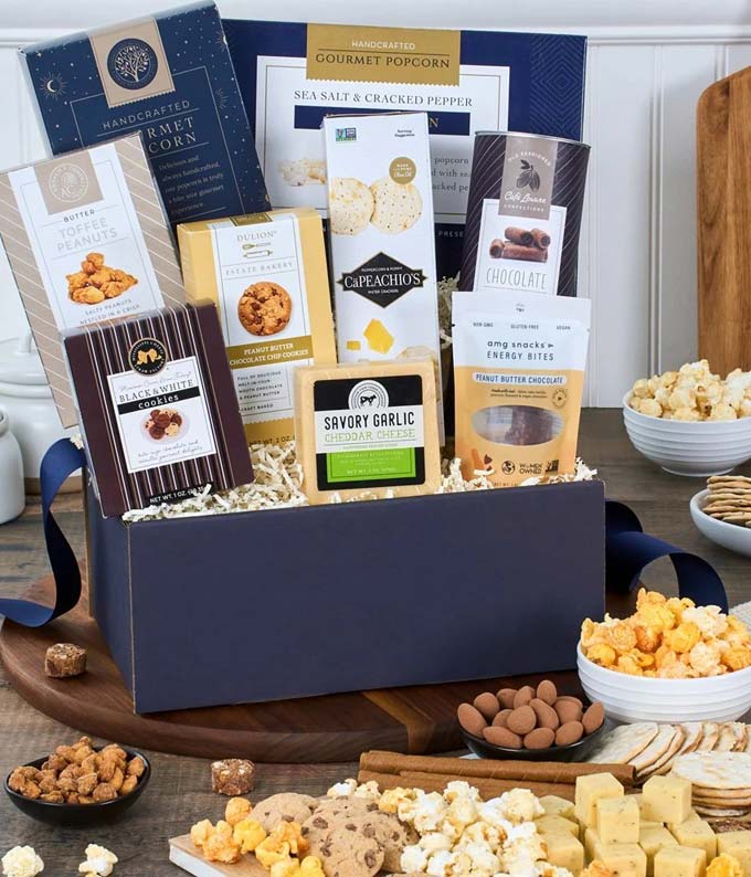 Sweet and Salty Chocolate Treats Basket