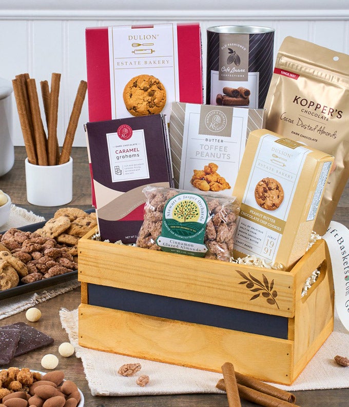 Luxury Sweets and Cheese Basket