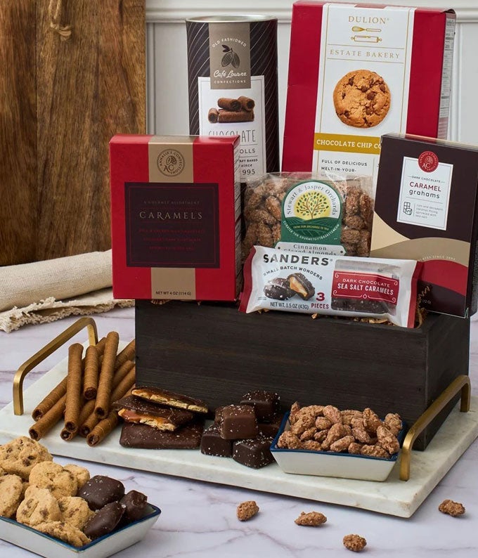 Luxury Sweets and Cheese Basket