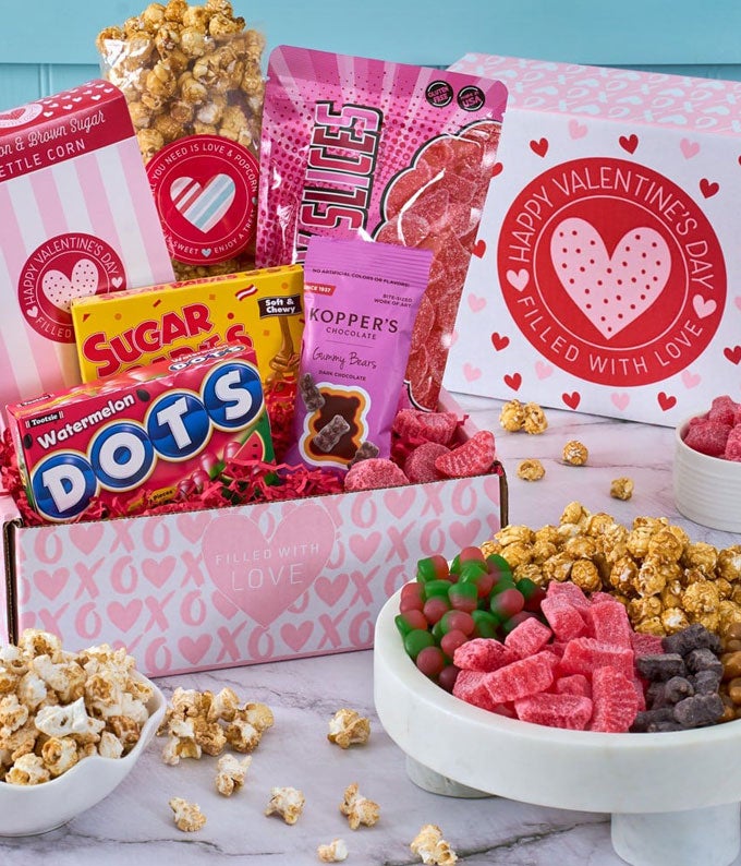 Purple Valentine&#39;s Day Candy Box