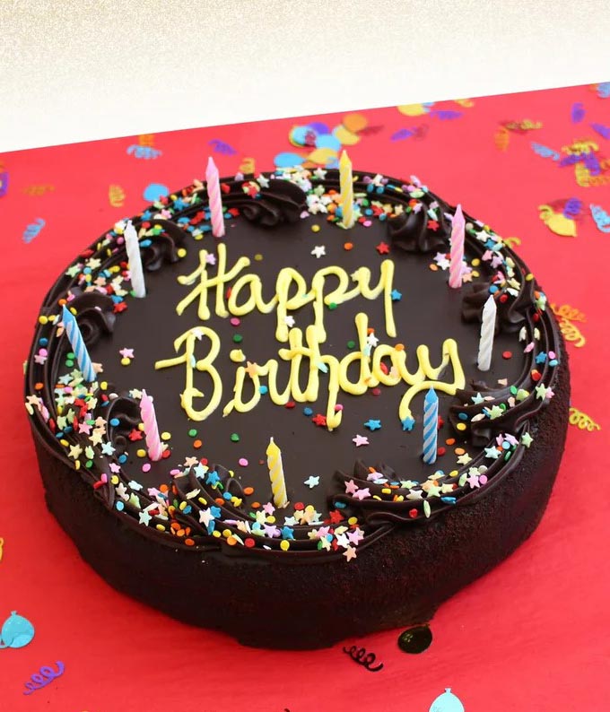 Chocolate Fudge Birthday Cake - Kosher
