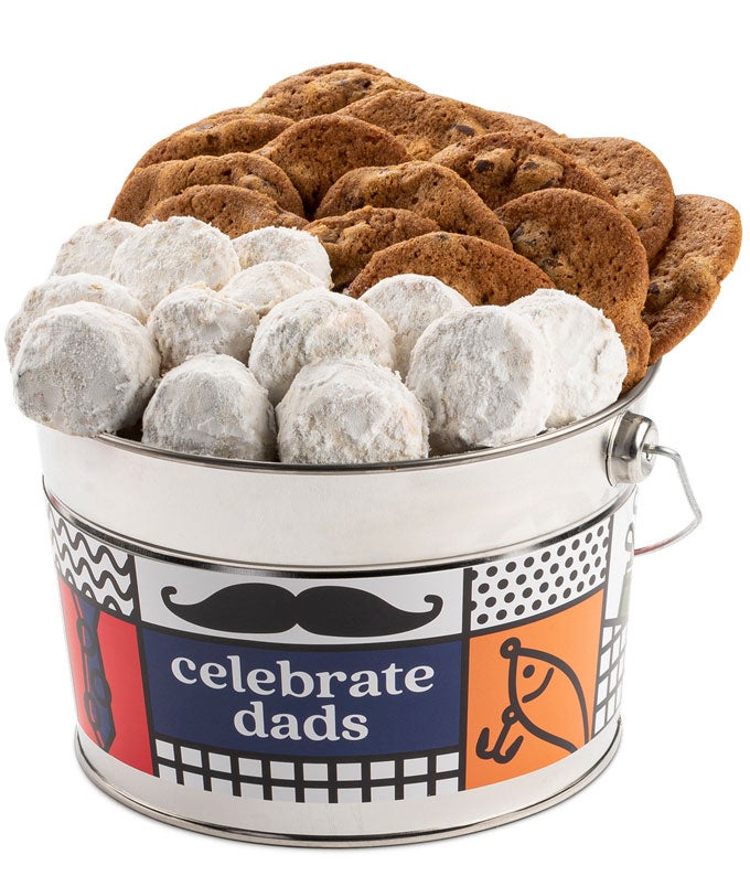 Father's Day Crispy Cookies & Butter Pecan Meltaways Bucket