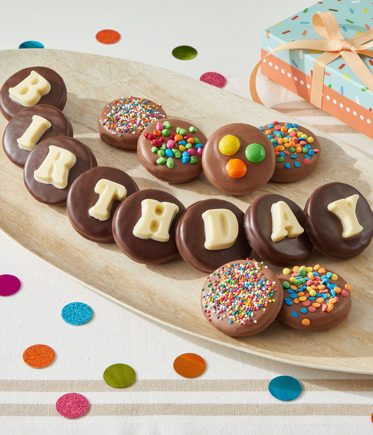 Chocolate Covered Birthday Cookies