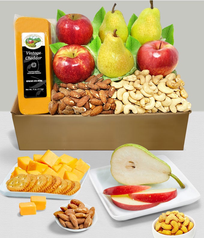 Classic Fruit, Cheese &amp; Nut Gift Basket