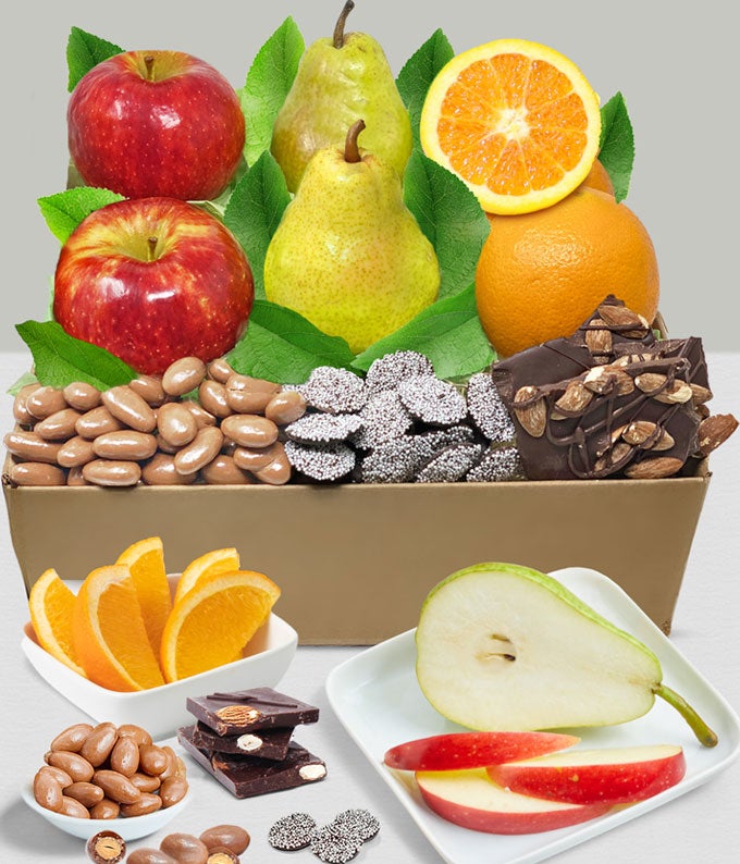 Classic Fruit &amp; Belgian Sympathy Gift Box