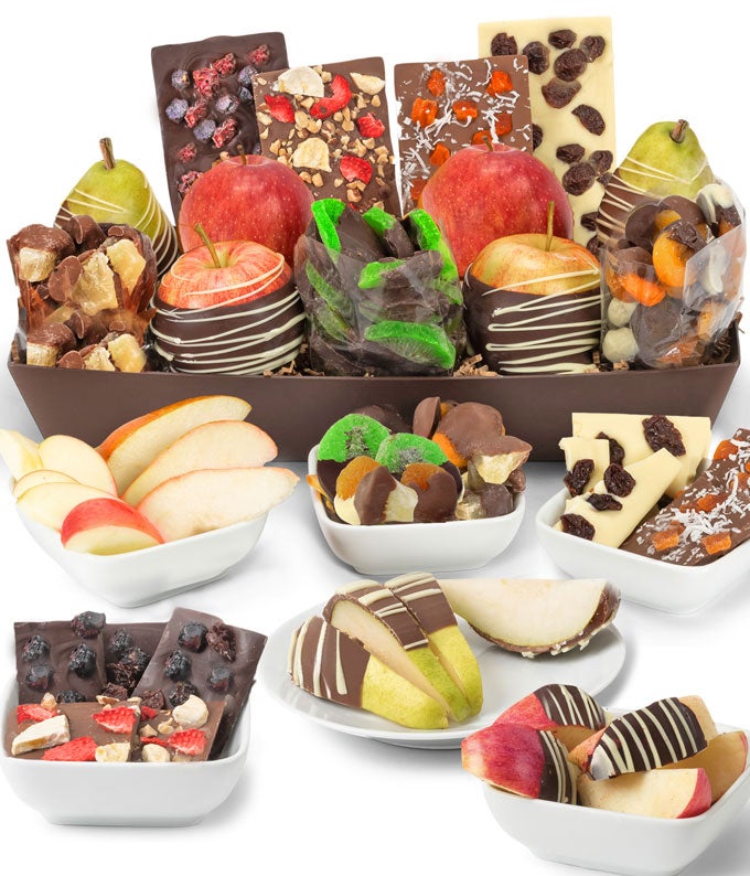 Chocolate Covered Fruit Basket