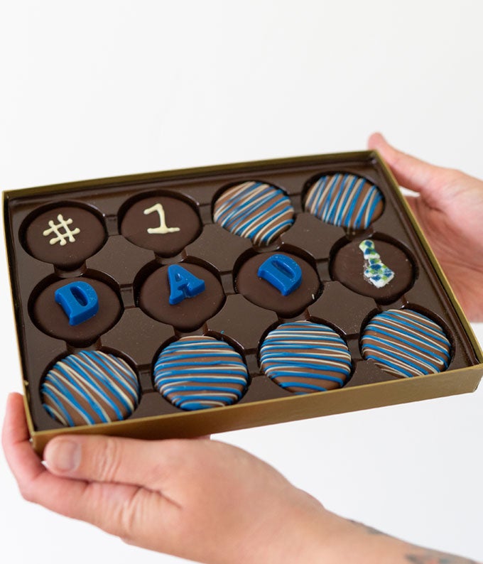 #1 Dad Chocolate Covered OREO Cookies