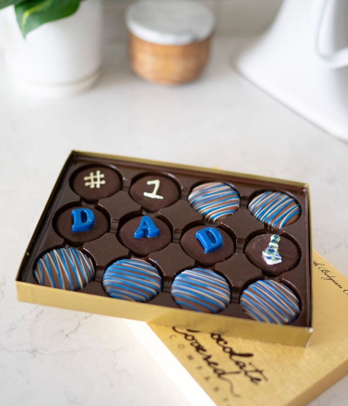 #1 Dad Chocolate Covered OREO Cookies