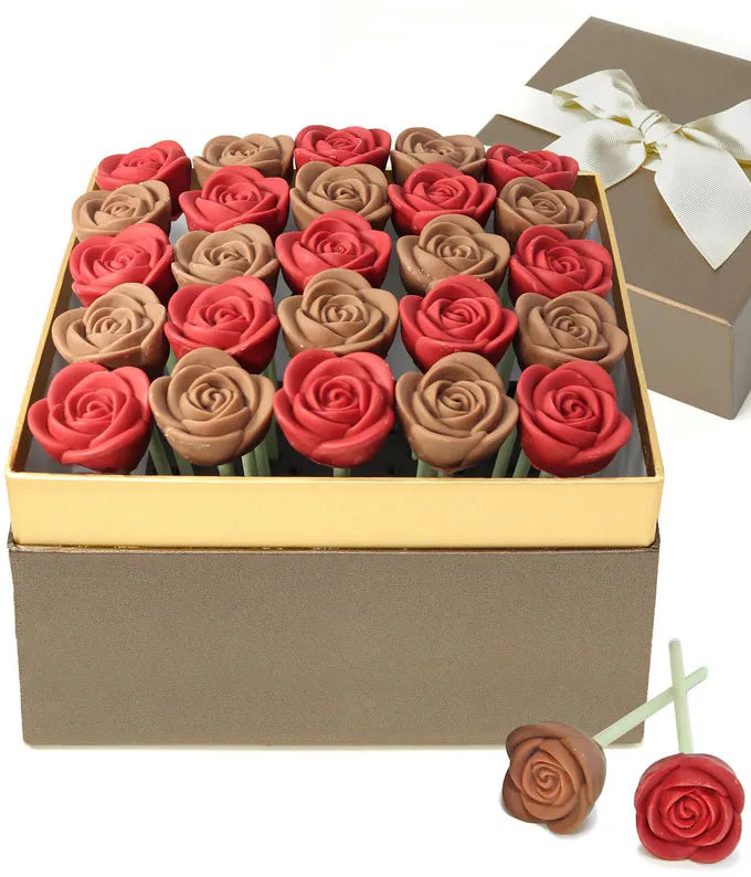 Belgian Chocolate 25 Rose Bouquet