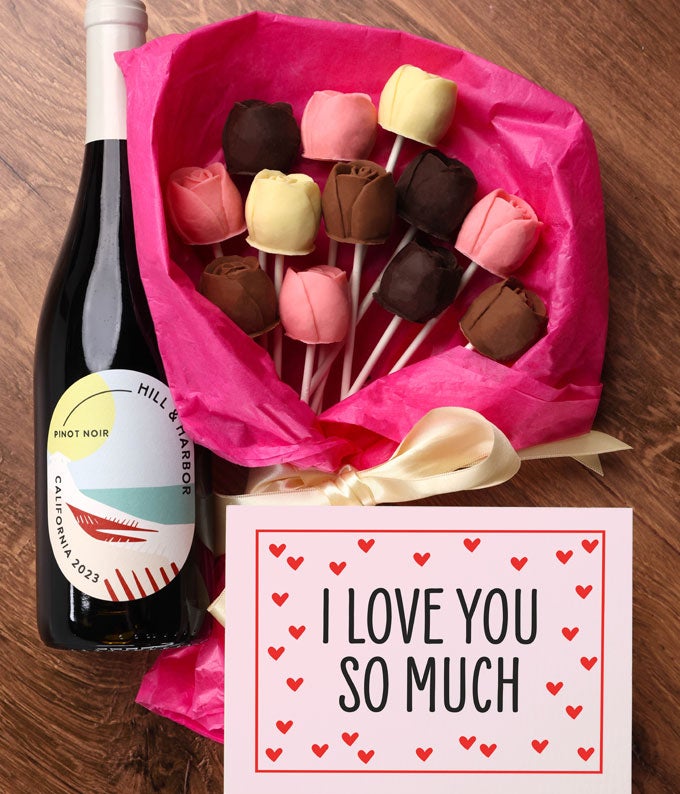 I Love You Chocolate Roses &amp; Red Wine