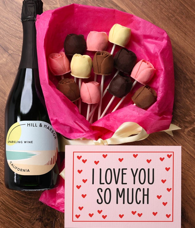 I Love You Chocolate Roses &amp; Red Wine