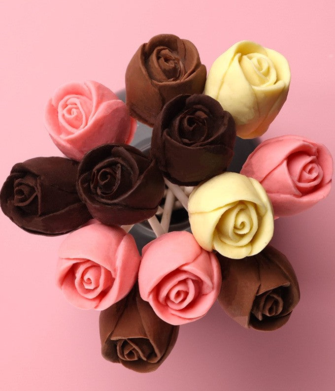Red Wine &amp; Chocolate Rose Bouquet