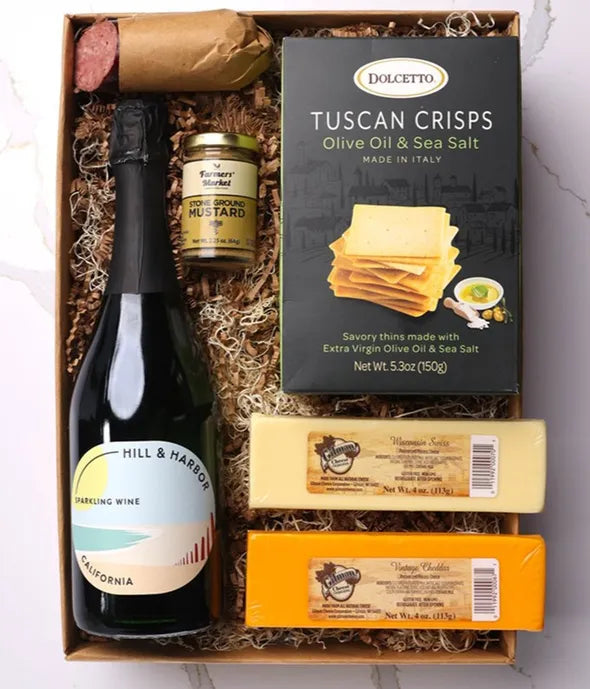 White Wine Charcuterie Gift Box