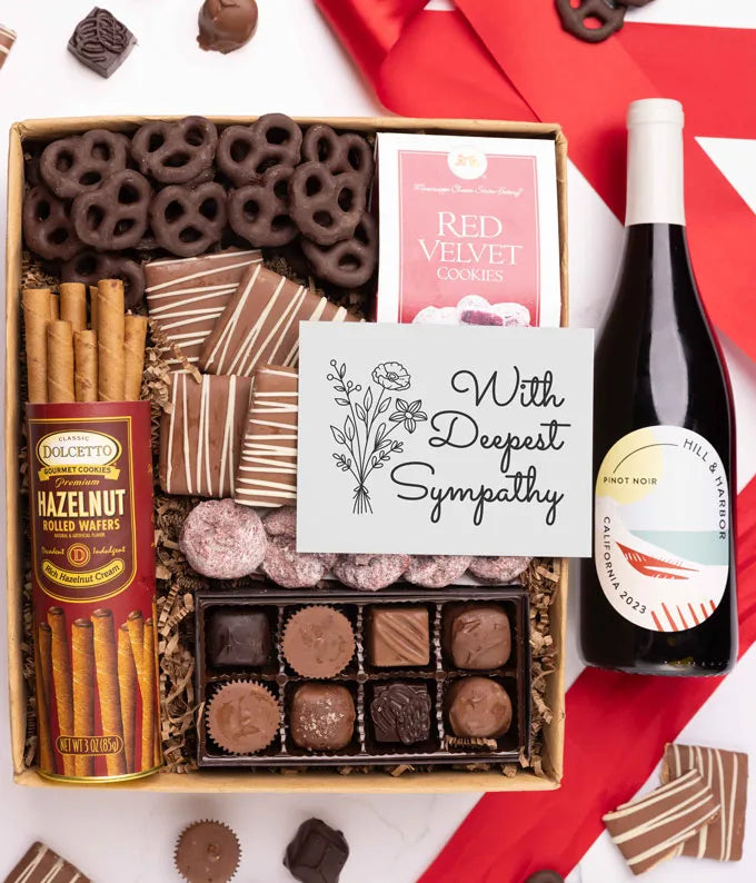 Red Wine & Sweet Treats Gift Box