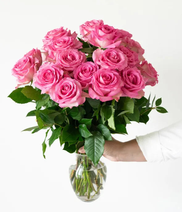 Two Dozen Light Pink Roses & Rosé