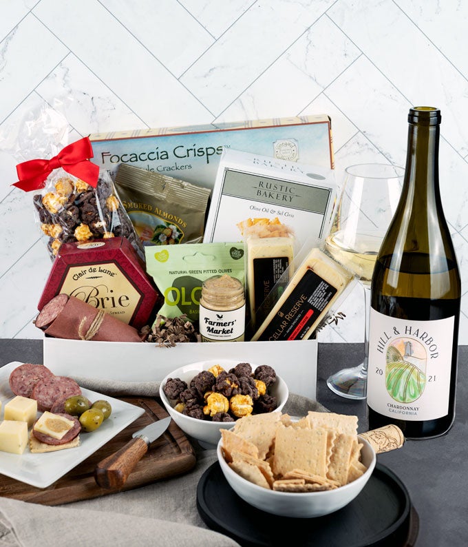 NEW! Deluxe Charcuterie & Wine Gift Set