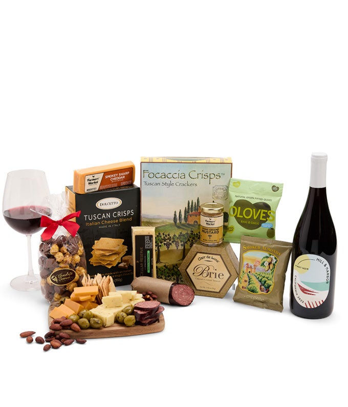 Deluxe Red Wine Charcuterie Gift Box