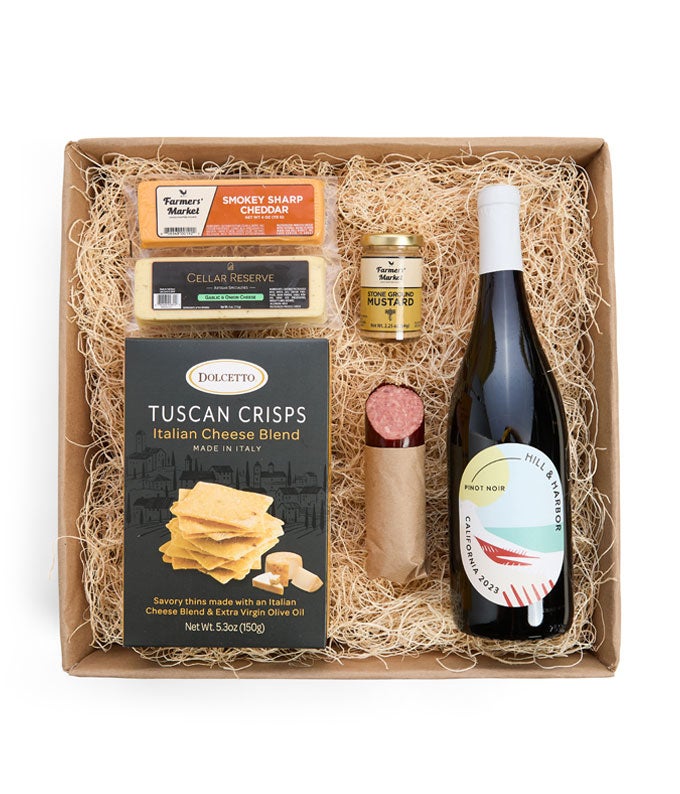 Charcuterie &amp; Red Wine Gift Box