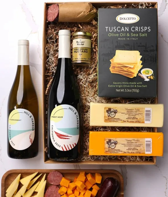 White Wine Charcuterie Gift Box