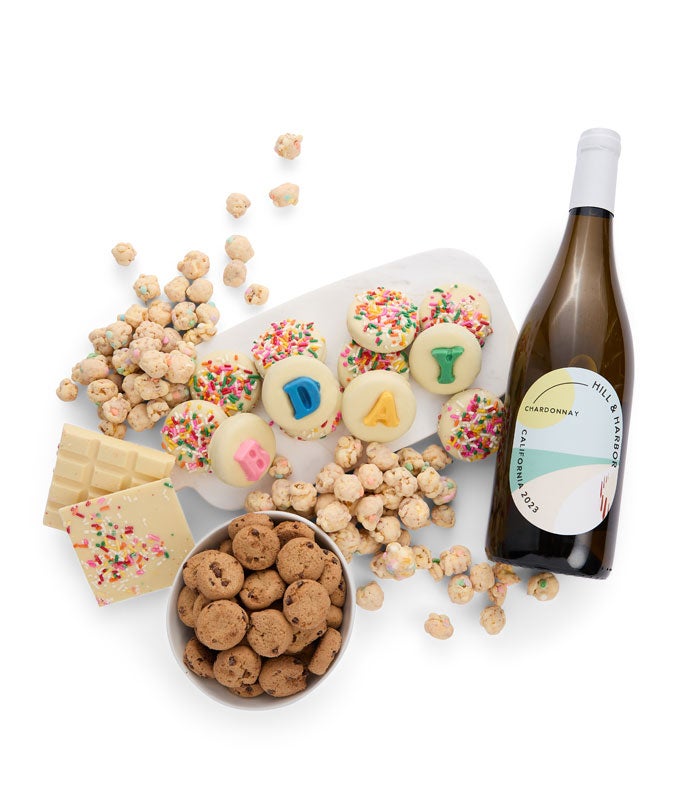 Birthday Oreos &amp; White Wine Gift Box