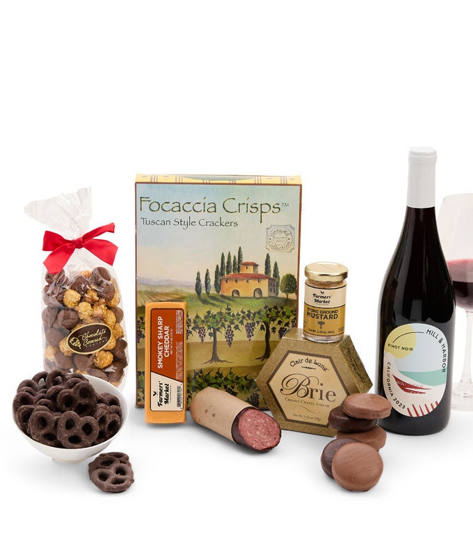 Red Wine with Sweet &amp; Savory Gift Box