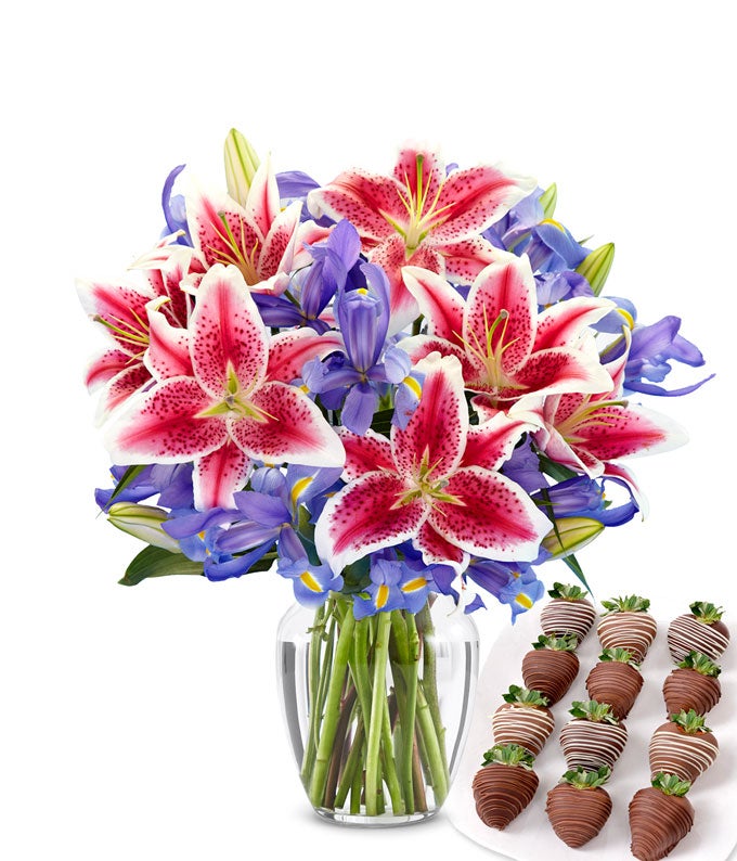 Starlit Iris &amp; Chocolate Covered Strawberry Bundle