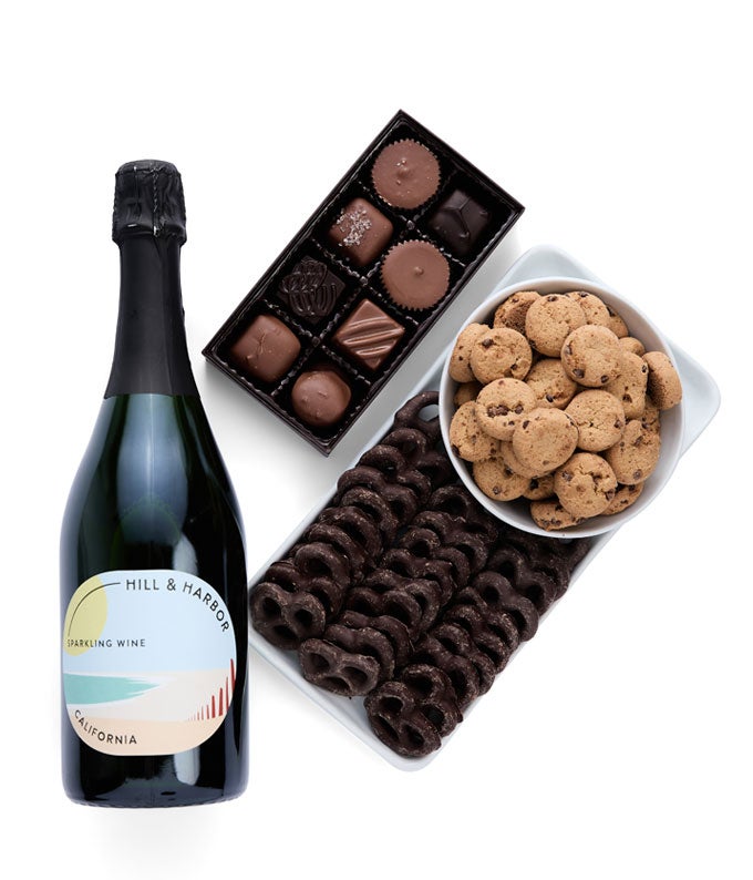 Sparkling Wine &amp; Sweet Treats Gift Box