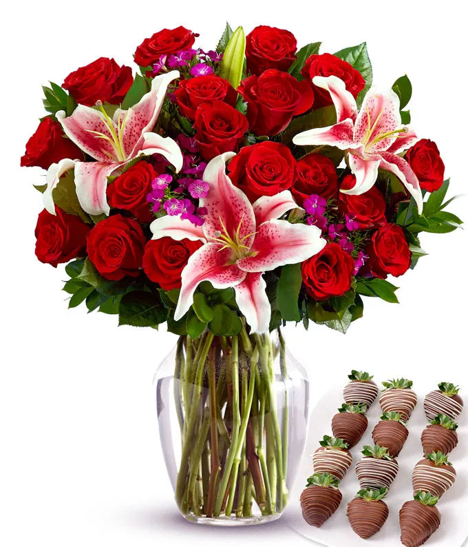 Timeless Love &amp; Chocolate Covered Strawberry Bundle