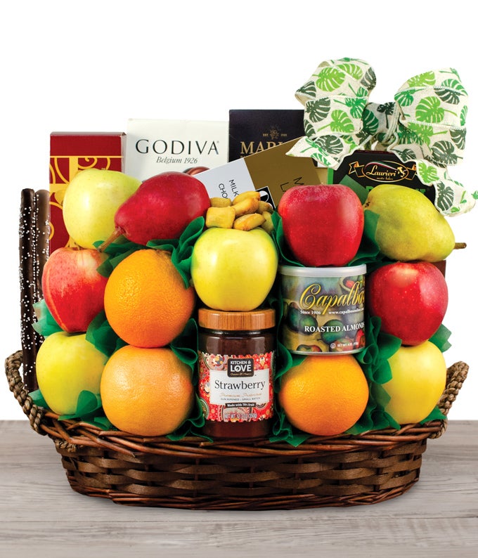 Delights Fruit &amp; Gourmet Gift Basket - Kosher