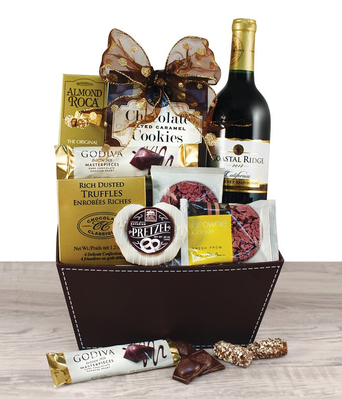 Moet & Chandon Ice Imperial Champagne & Godiva Chocolates Gift Basket