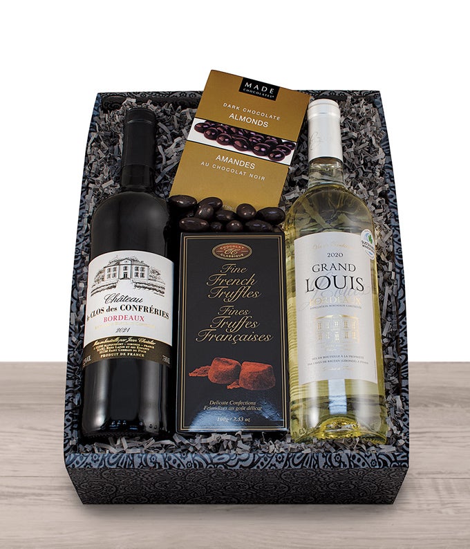 French Red &amp; White Wine Gift Box