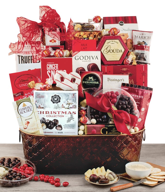 Christmas Connoisseur Gourmet Gift Basket