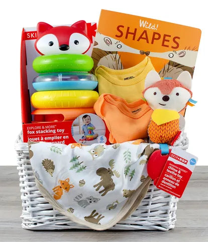 Wild For Foxes New Baby Gift Basket