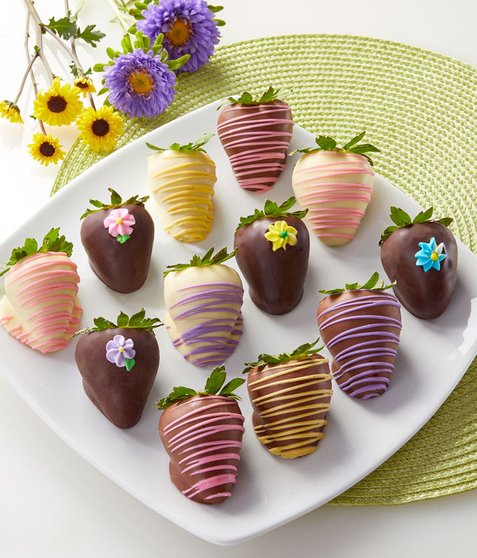 Flower Chocolate Covered Strawberries for Mom