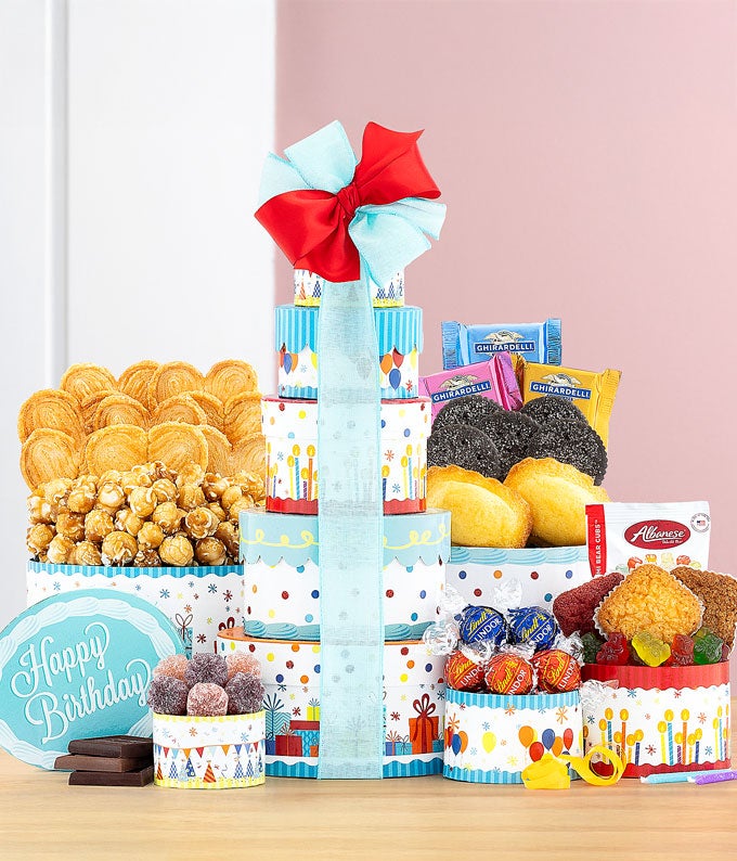 Sweetest Birthday Gift Tower