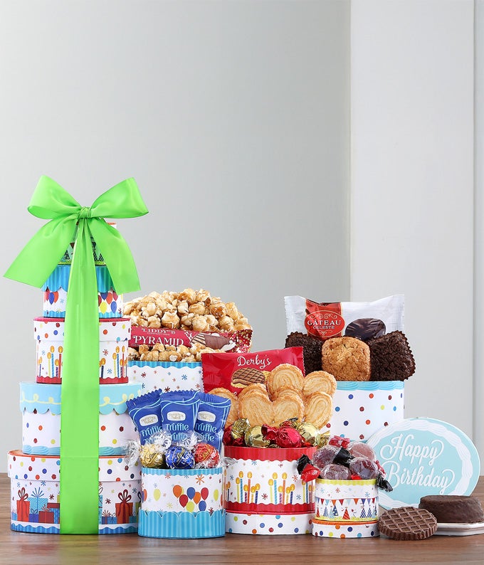 Sweetest Birthday Gift Tower