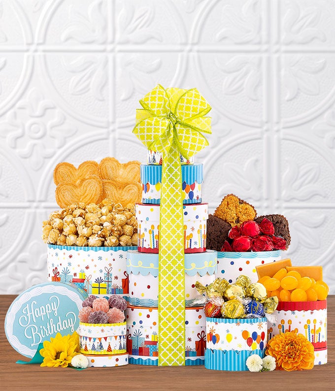 Sweetest Birthday Gift Tower