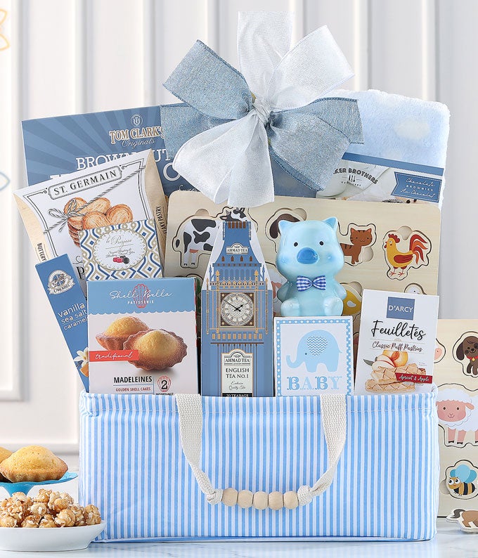 Beaming Baby Boy Gift Basket