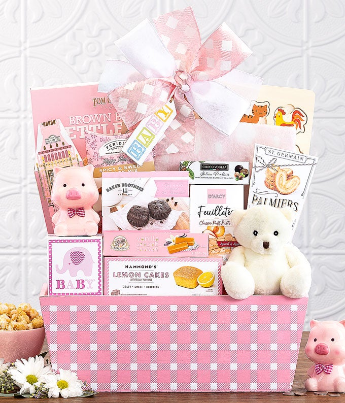 Pink Sweetest New Baby Gift Box