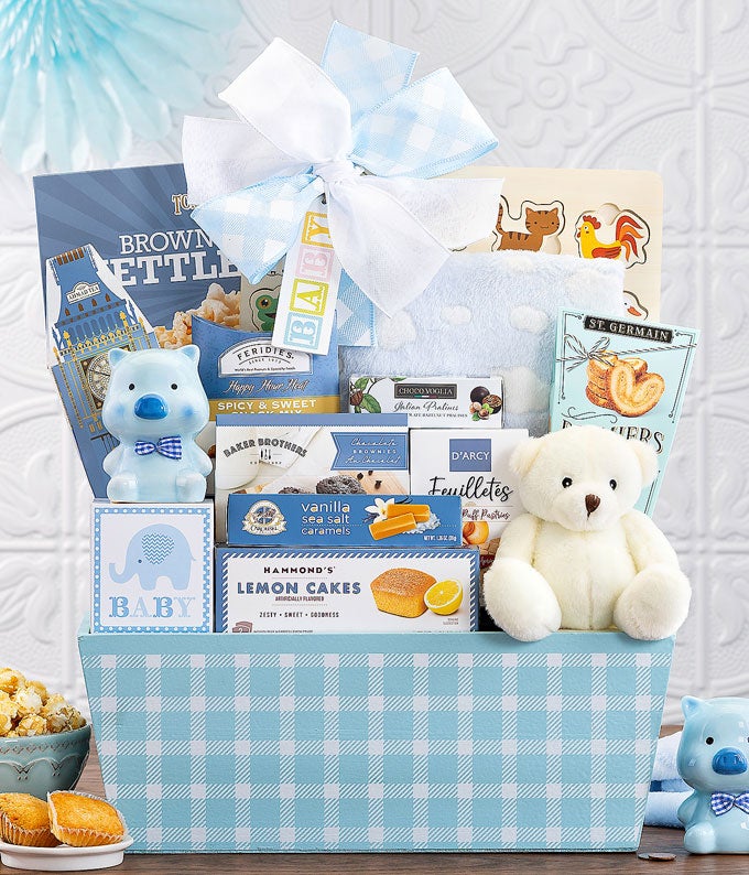 Blue Sweetest New Baby Gift Box