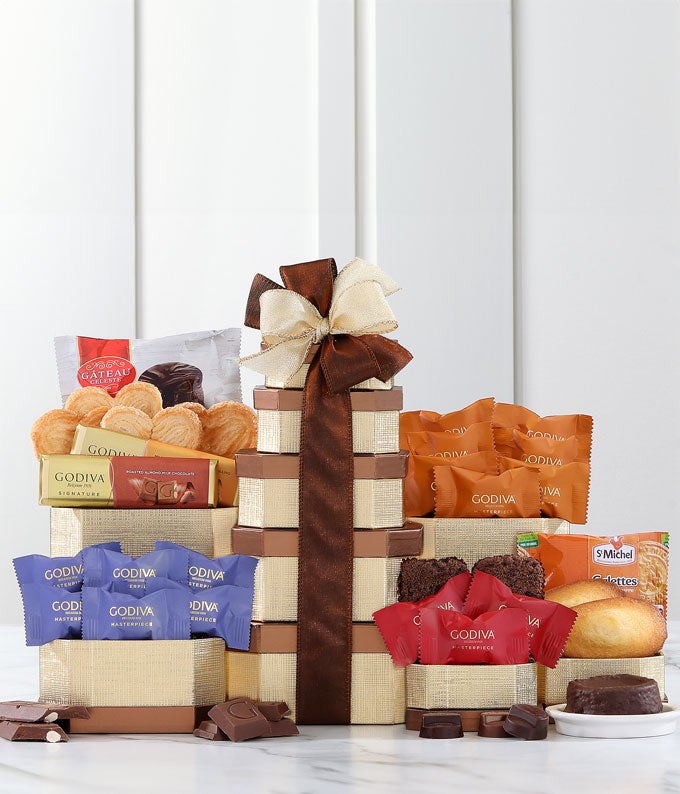 Golden Godiva Gift Tower