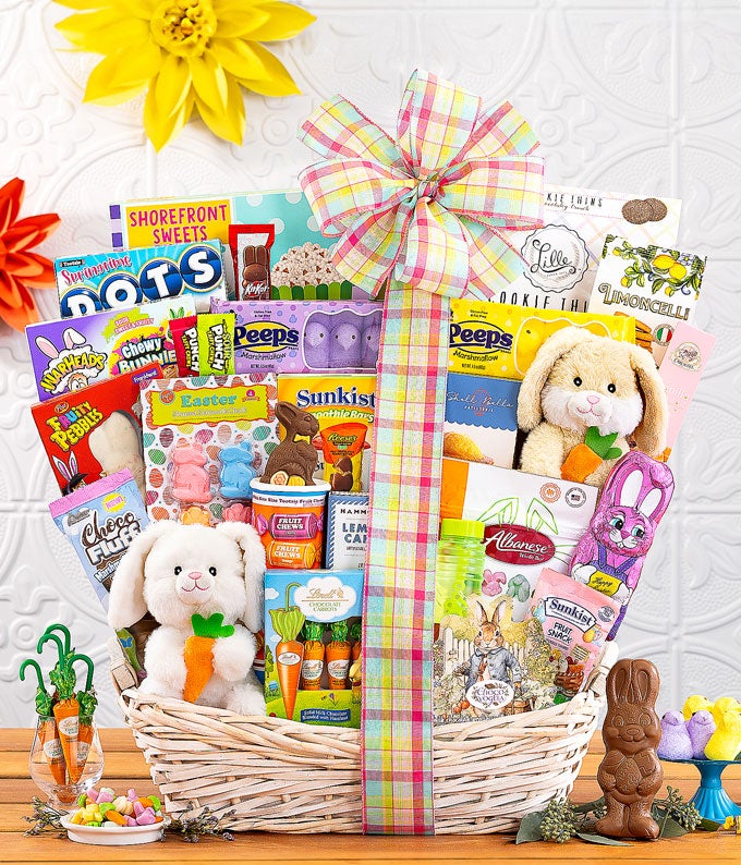 Premium Easter Plush & Candy Basket