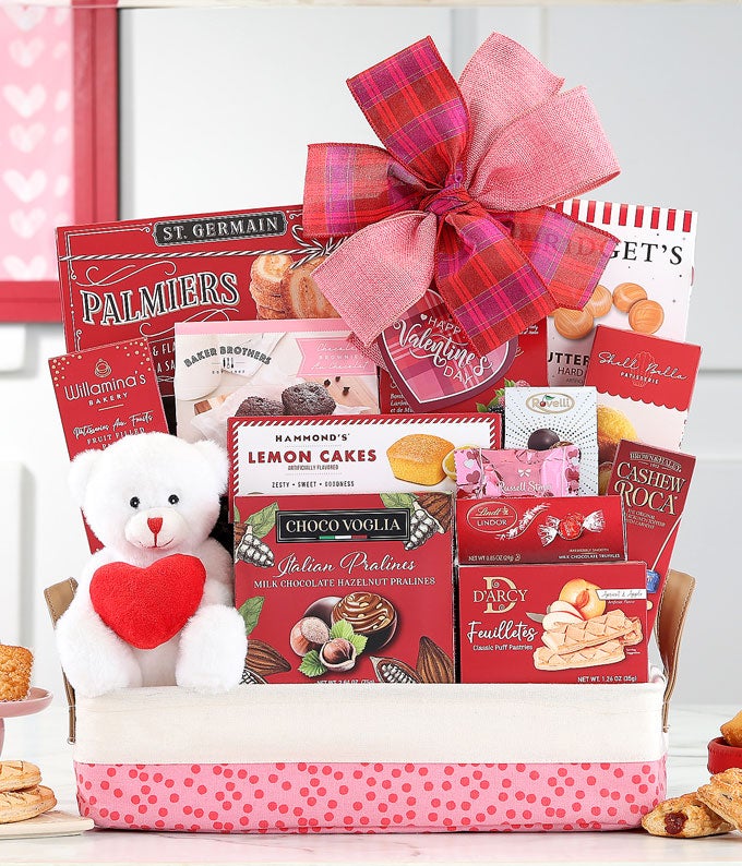 A Bear-y Sweet Valentine Gift Basket
