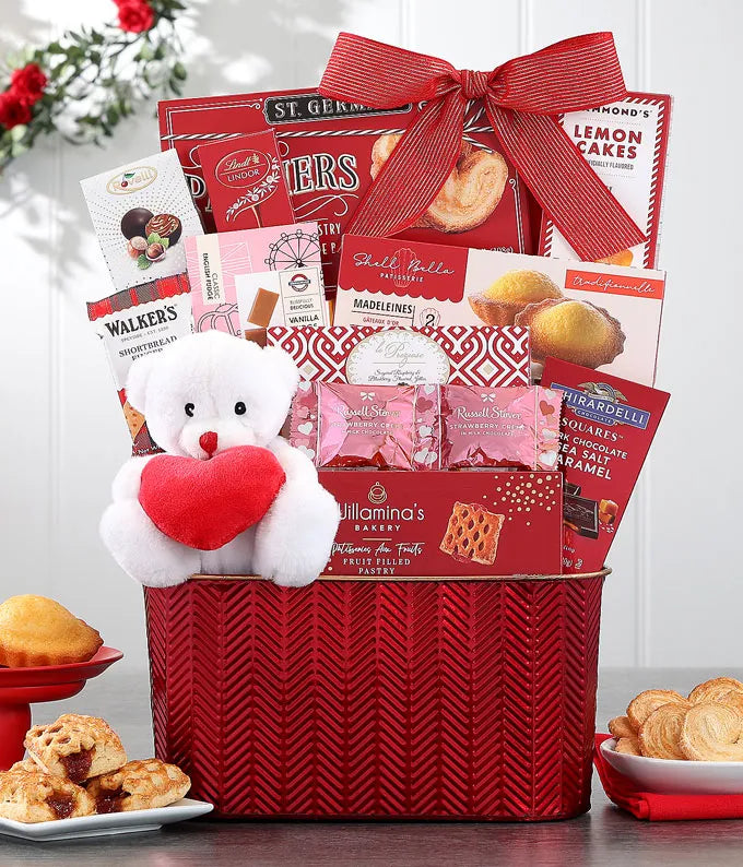 A Bear-y Sweet Valentine Gift Basket