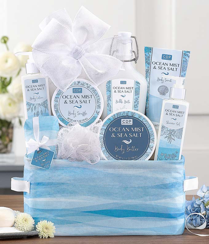 Ocean Mist &amp; Sea Salt Spa Gift Basket